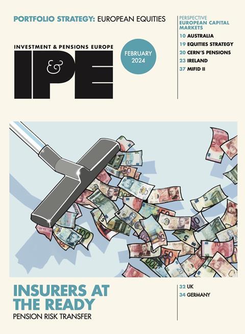 IPE February 2024 cover