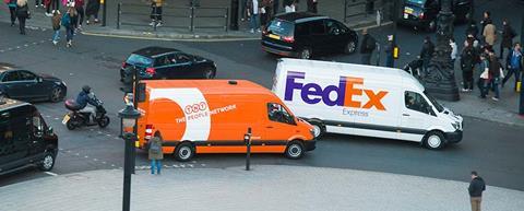 FedEx, TNT vans