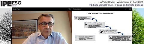 Sven Gentner at European Commission IPE ESG forum