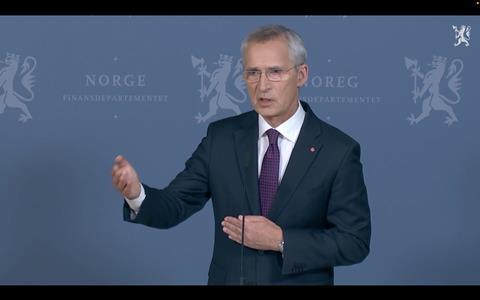Stoltenberg at August 2025 Israel press conference