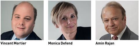 Vincent Mortier, Monica Defend, Amin Rajan