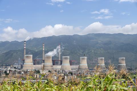 China coal-fired power plant